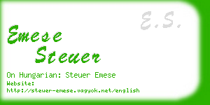 emese steuer business card